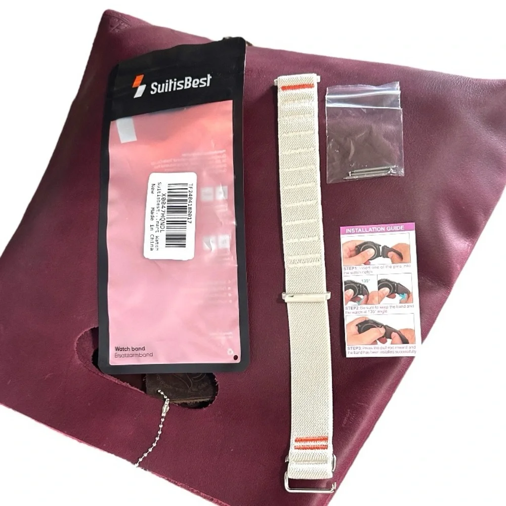 Suitisbest Smartwatch band ONLY stretchy nylon for android watch NWT